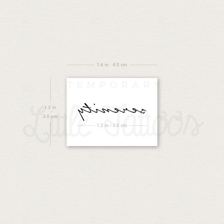Serenity Temporary Tattoo - Set of 3