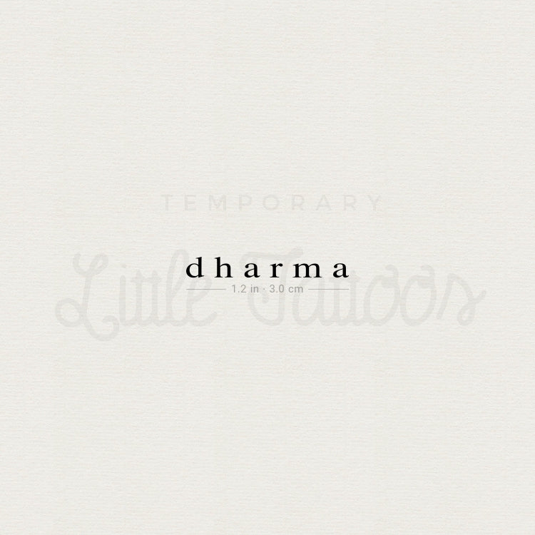 Dharma Temporary Tattoo - Set of 3