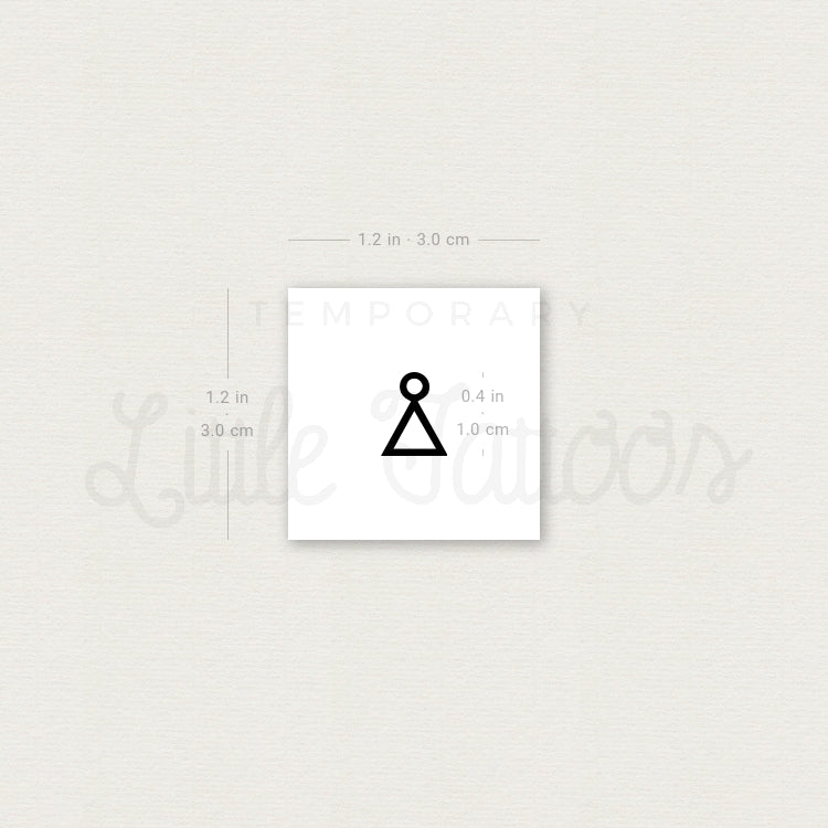 Learn Symbol Temporary Tattoo (Set of 3)