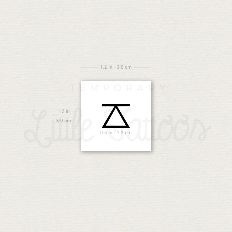 Challenge Symbol Temporary Tattoo (Set of 3)