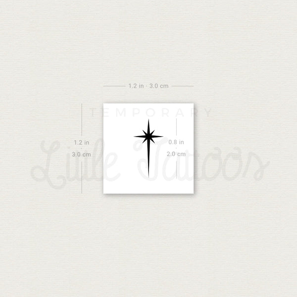 Star of Bethlehem Temporary Tattoo - Set of 3