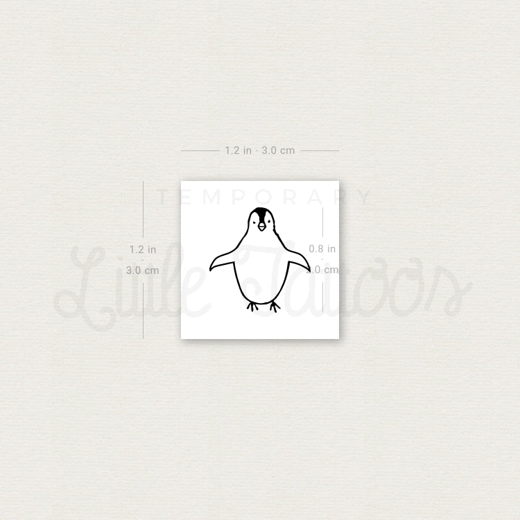 Penguin Temporary Tattoo (Set of 3)