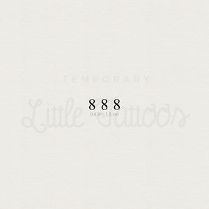 Little 888 Angel Number Temporary Tattoo - Set of 3