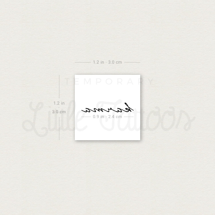 'Karma' Temporary Tattoo - Set of 3