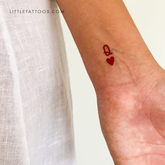 Tatuaje temporal de la Reina de Corazones - Juego de 3