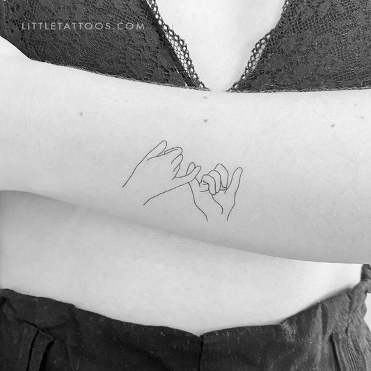 Tatuaje temporal Pinky Promise - Juego de 3