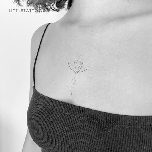 Lotus Flower Temporary Tattoo by Harmlessberry - Set of 3