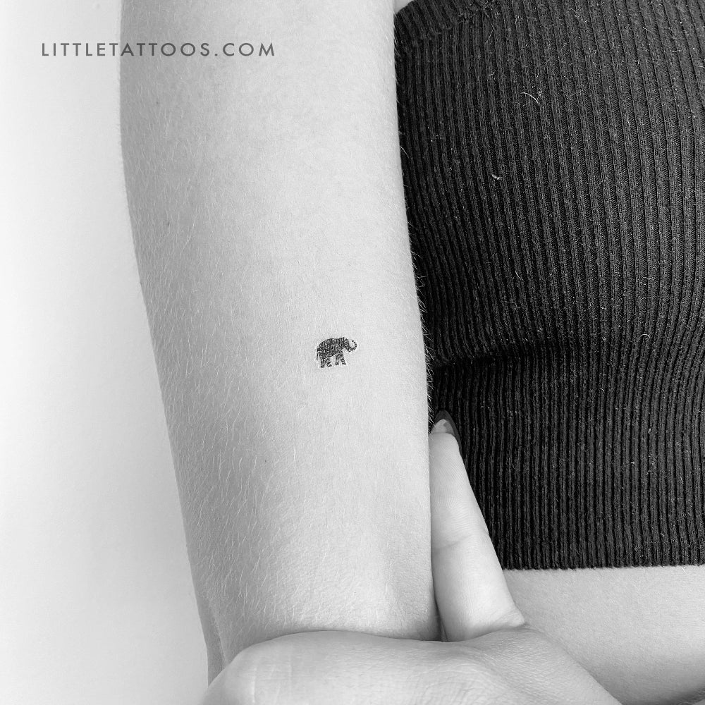 Lucky Elephant Temporary Tattoo - Set of 3