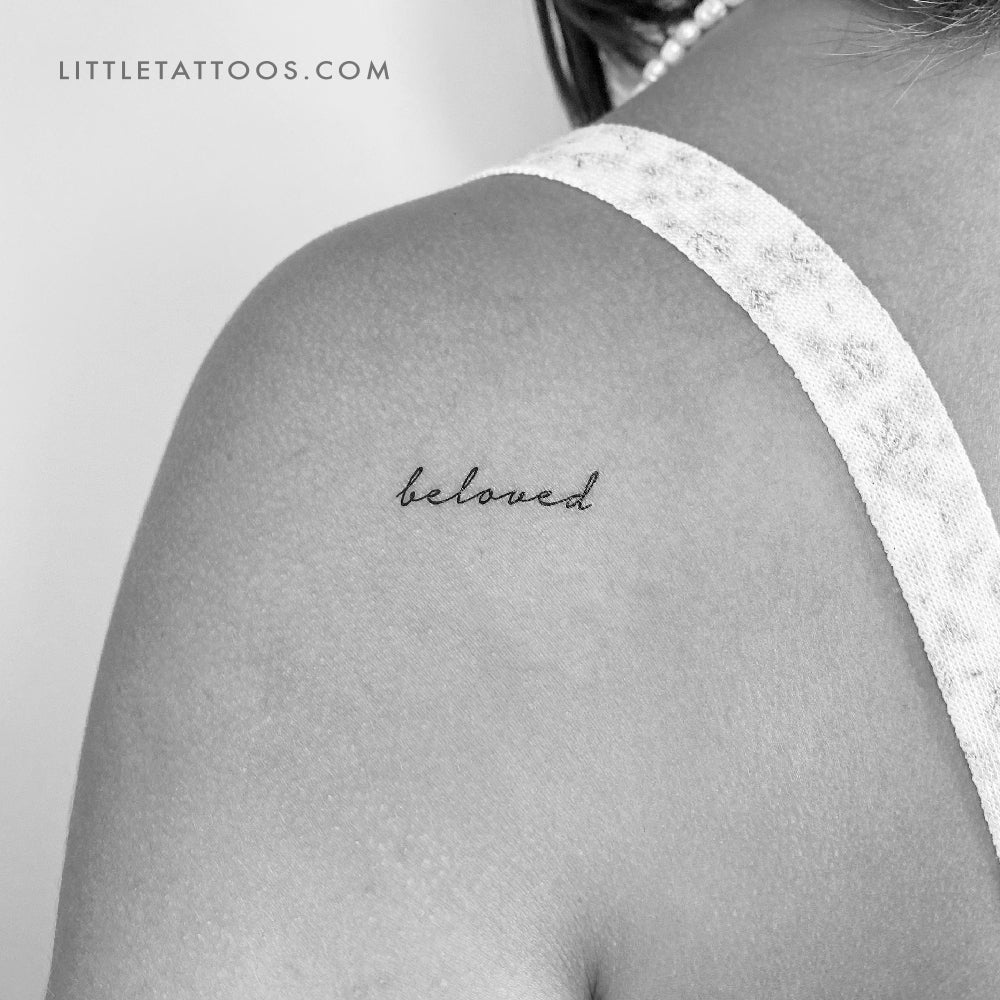 Beloved Temporary Tattoo - Set of 3
