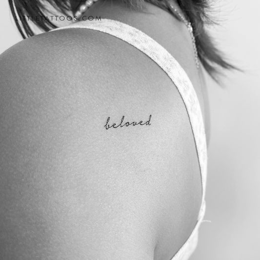 Beloved Temporary Tattoo - Set of 3