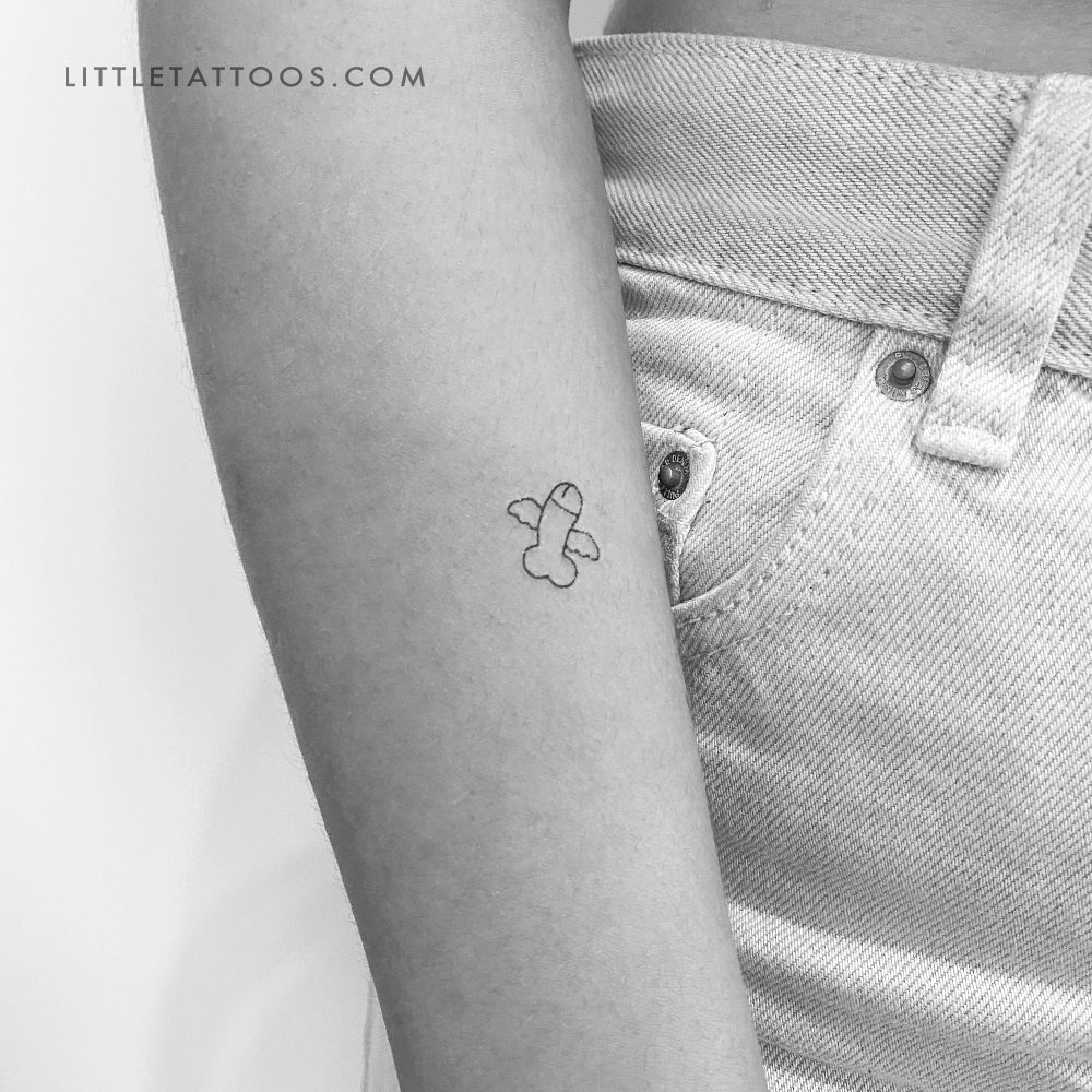 Flying Penis Temporary Tattoo - Set of 3