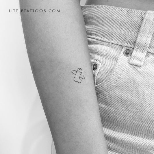 Tatuaje temporal de pene volador - Juego de 3