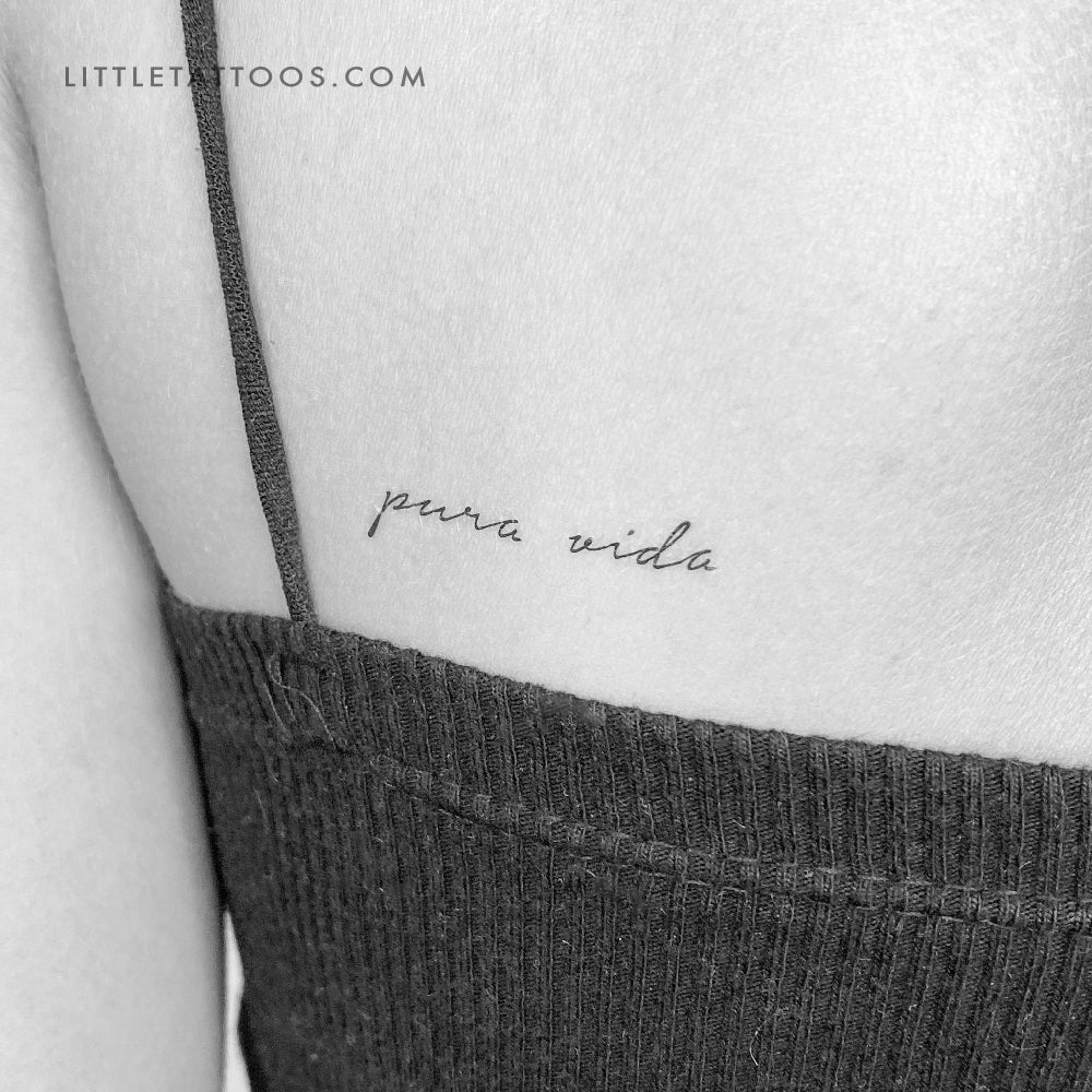 Tatuaje temporal Pura Vida - Juego de 3