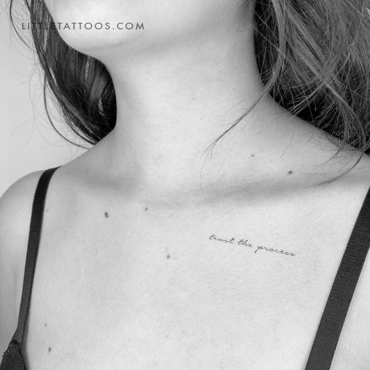 Trust The Process Temporary Tattoo - Set of 3