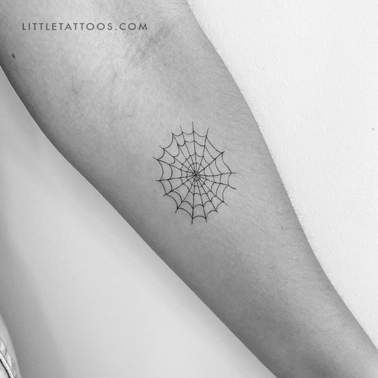 Spiderweb Temporary Tattoo - Set of 3