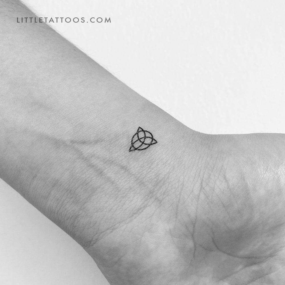 Small Trinity Knot Temporary Tattoo - Set of 3