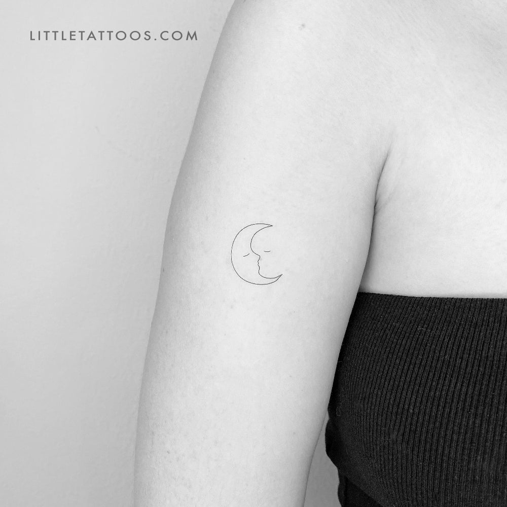 Moon Kiss Temporary Tattoo - Set of 3
