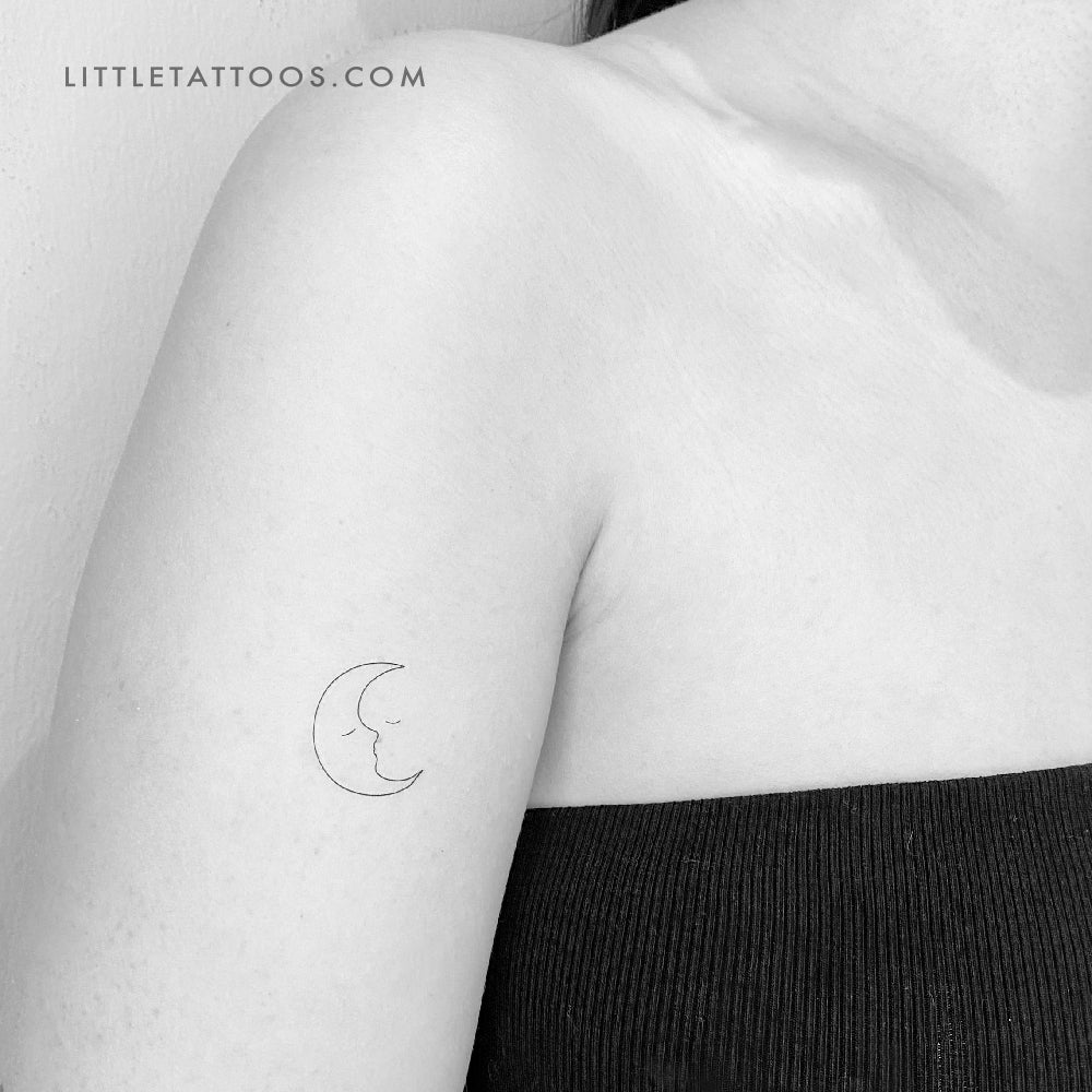 Moon Kiss Temporary Tattoo - Set of 3