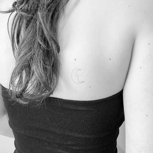 Tatuaje temporal "Beso de luna" - Juego de 3