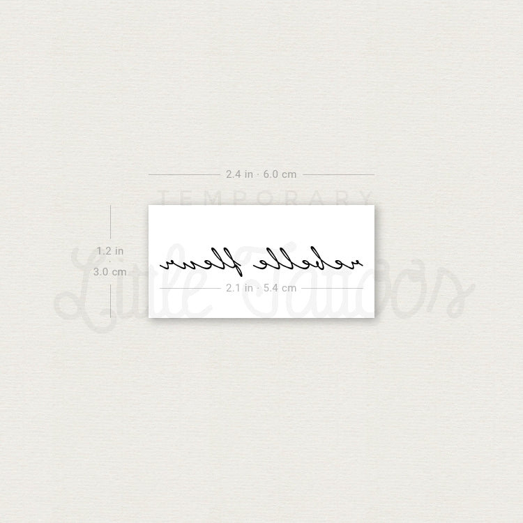Rebelle Fleur Temporary Tattoo - Set of 3