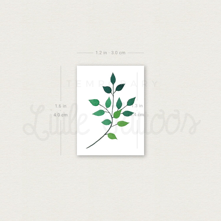 Leaves Temporary Tattoo by Zihee - Set of 3