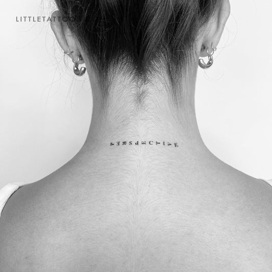 Perspective Temporary Tattoo - Set of 3