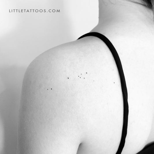 Minimalist Taurus Constellation Temporary Tattoo - Set of 3