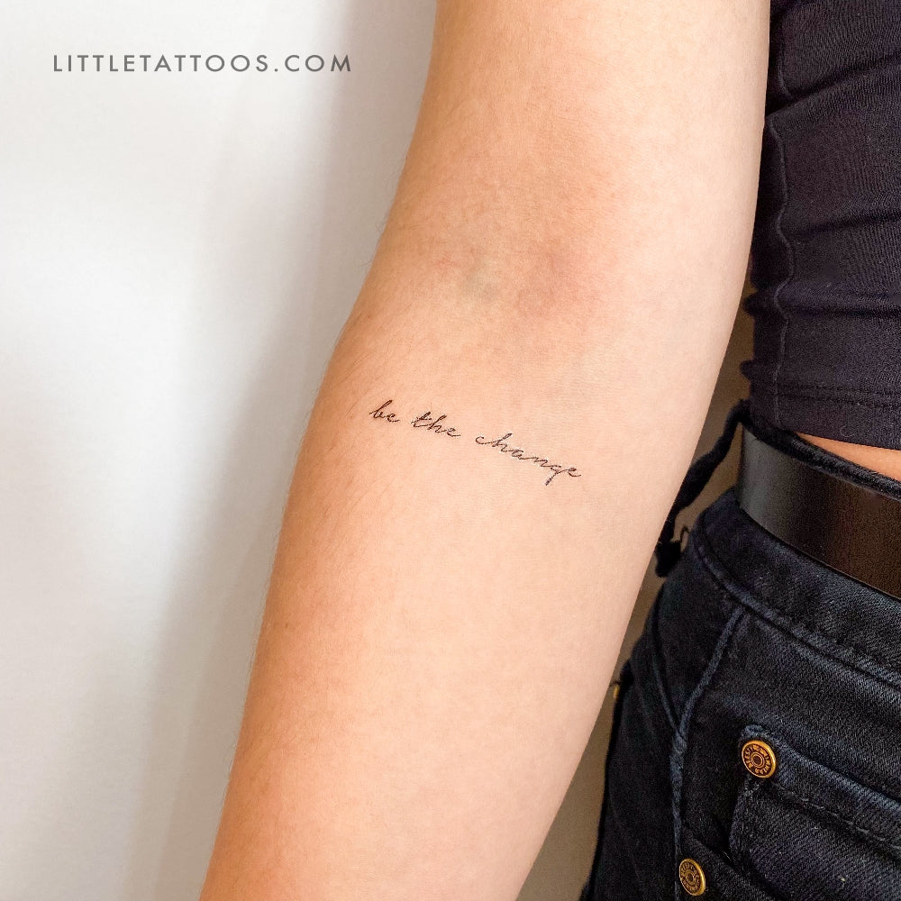 Be The Change Temporary Tattoo – Little Tattoos