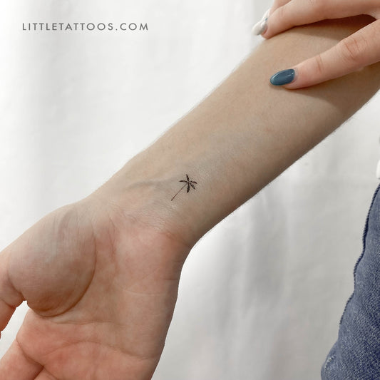 Date Palm Tree Temporary Tattoo - Set of 3