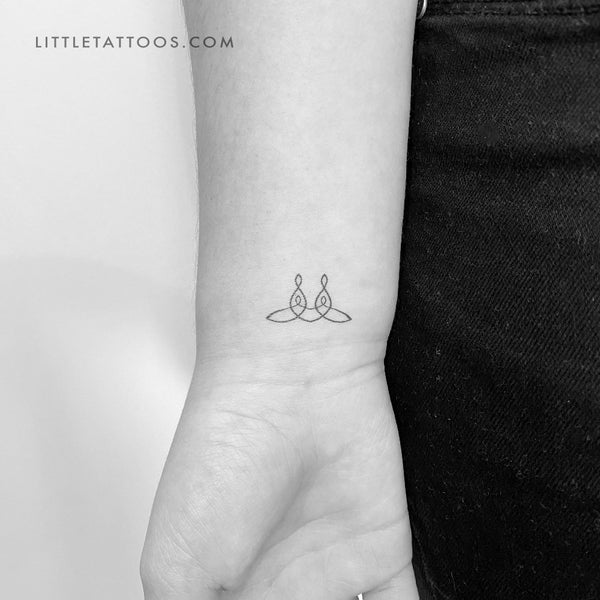 Small Family Unity Symbol Temporary Tattoo - Set of 3