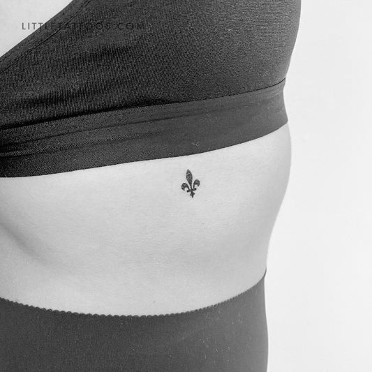 Louisiana Fleur De Lis Temporary Tattoo - Set of 3