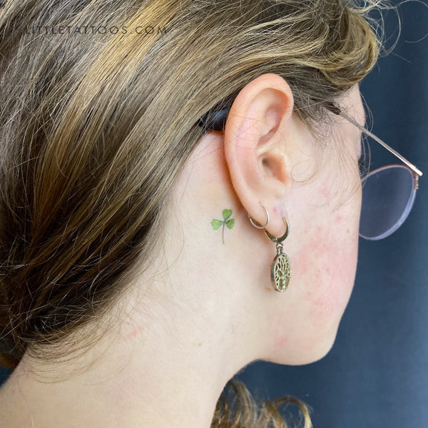 Three Leaf Clover Temporary Tattoo by Zihee - Set of 3
