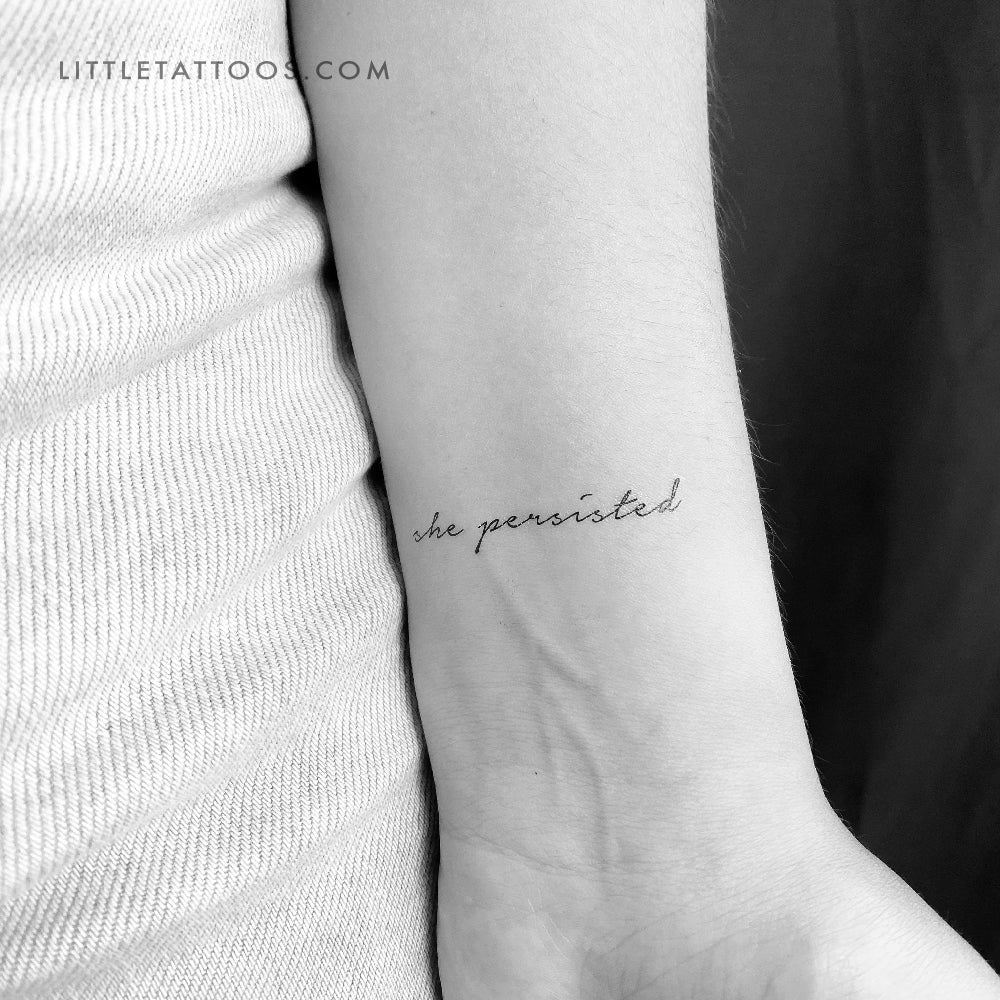 She Persisted Temporary Tattoo - Set of 3