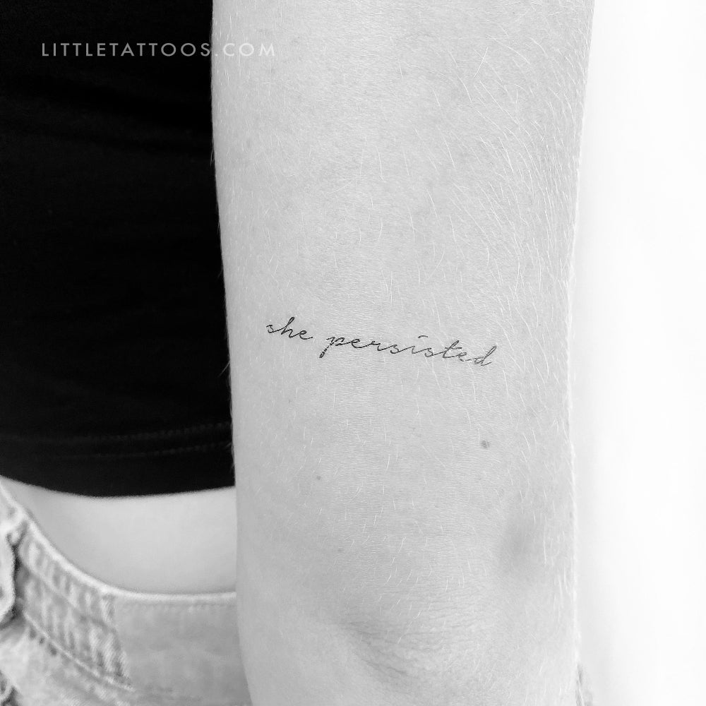 She Persisted Temporary Tattoo - Set of 3