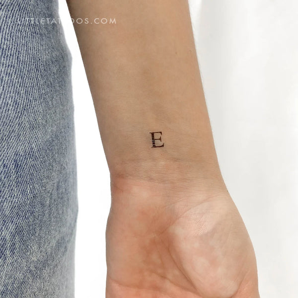 Uppercase Epsilon Temporary Tattoo - Set of 3