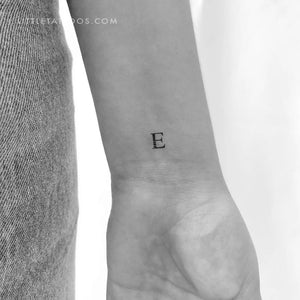 Uppercase Epsilon Temporary Tattoo - Set of 3