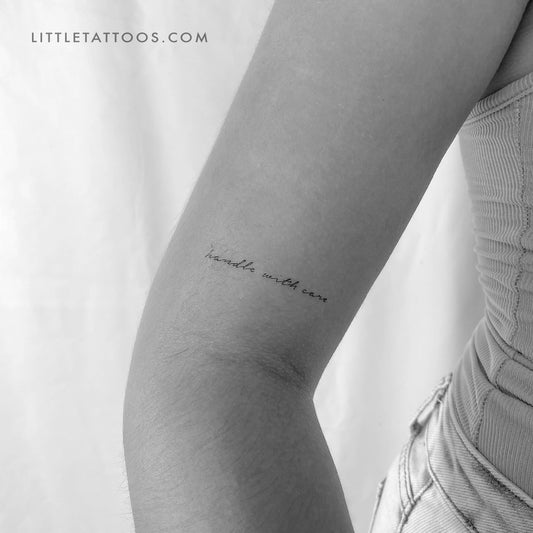 Handle With Care Temporary Tattoo - Set of 3