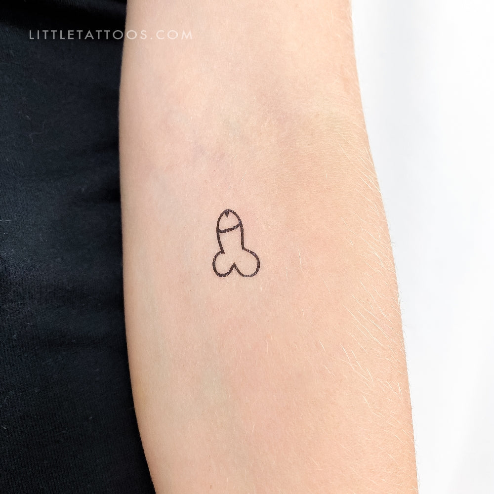 Penis Temporary Tattoo - Set of 3