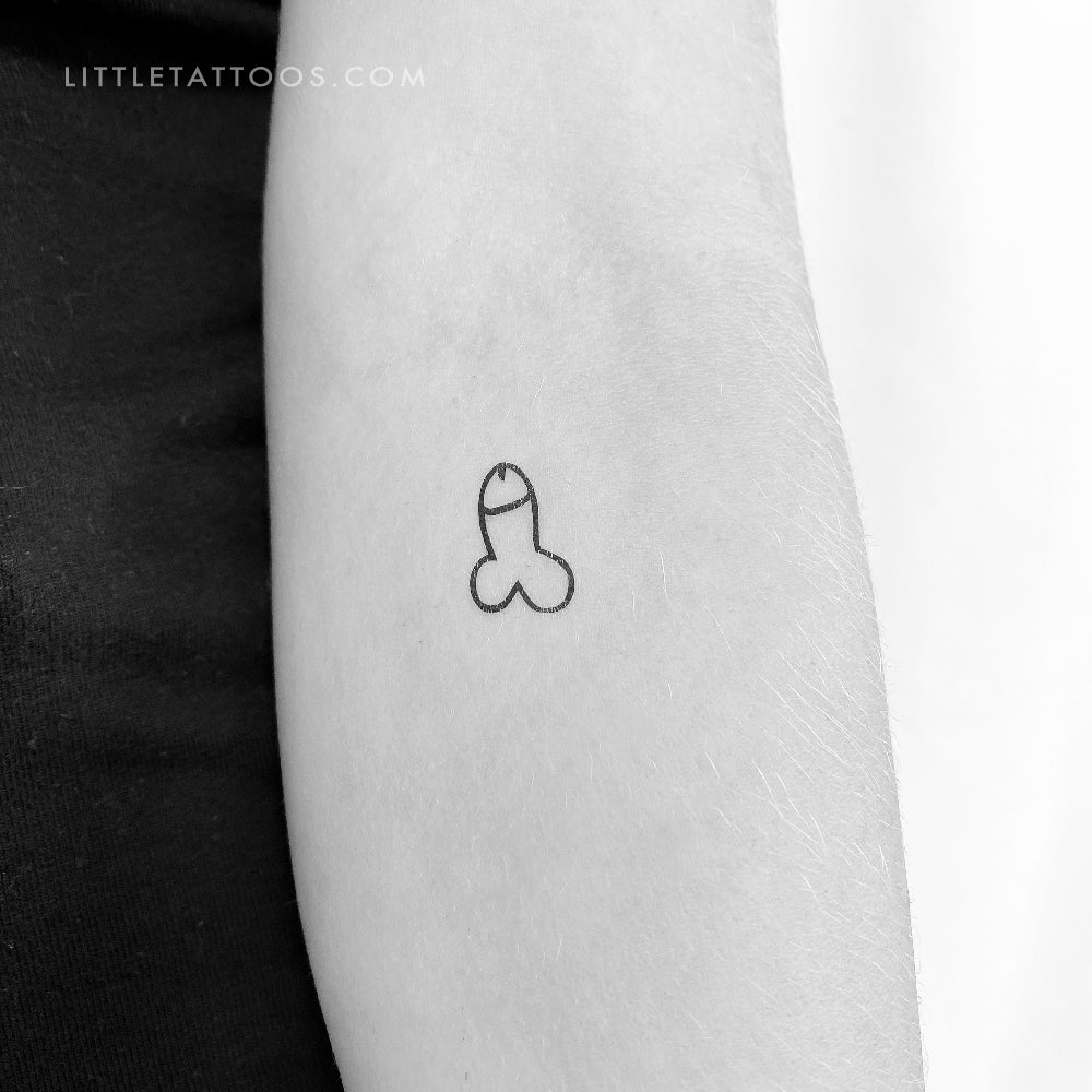 Tatuaje temporal de pene - Juego de 3