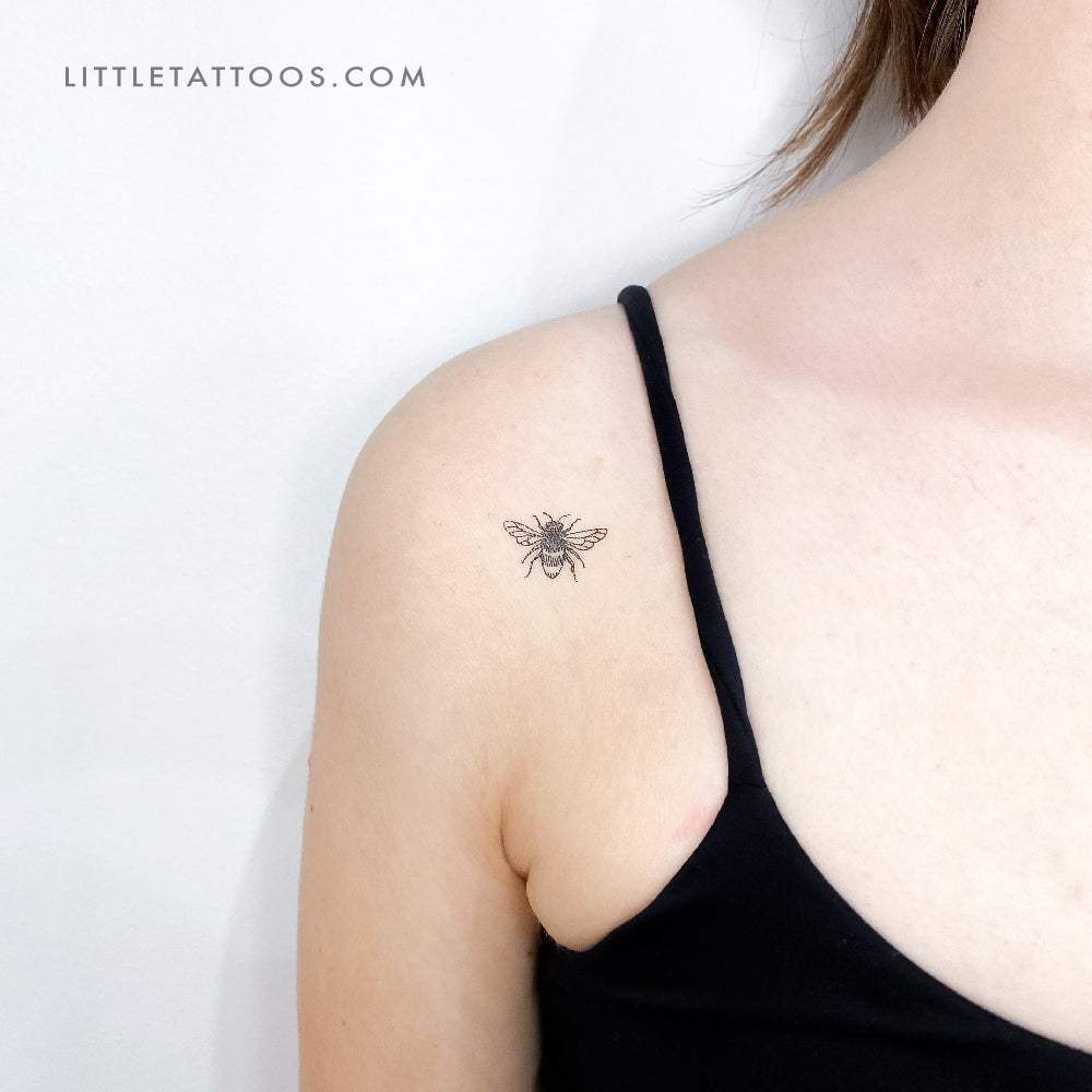 Tatuaje temporal de abeja de miel - Juego de 3
