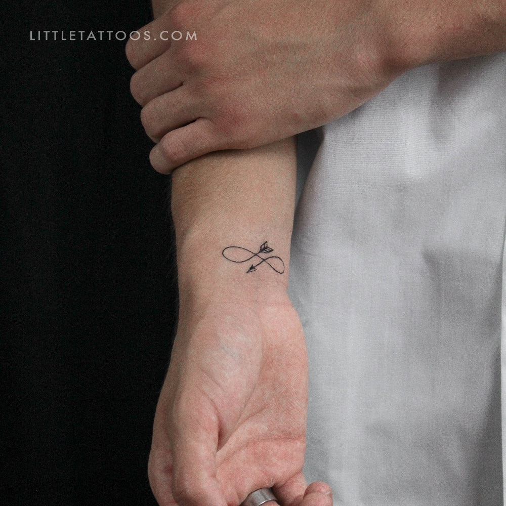 Tatuaje temporal de flecha infinita (juego de 3)