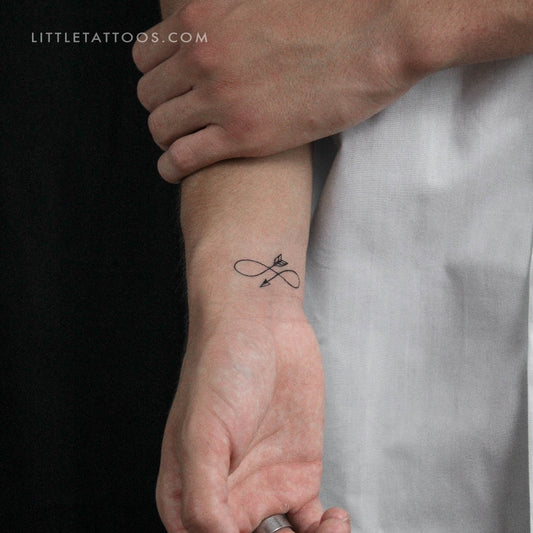 Tatuaje temporal de flecha infinita (juego de 3)
