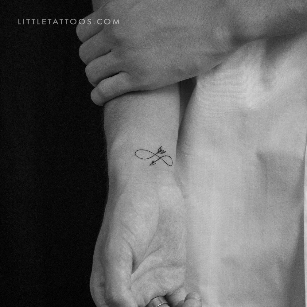 Tatuaje temporal de flecha infinita (juego de 3)