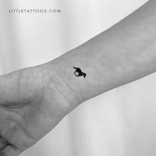 Tatuaje temporal de caballo negro - Juego de 3