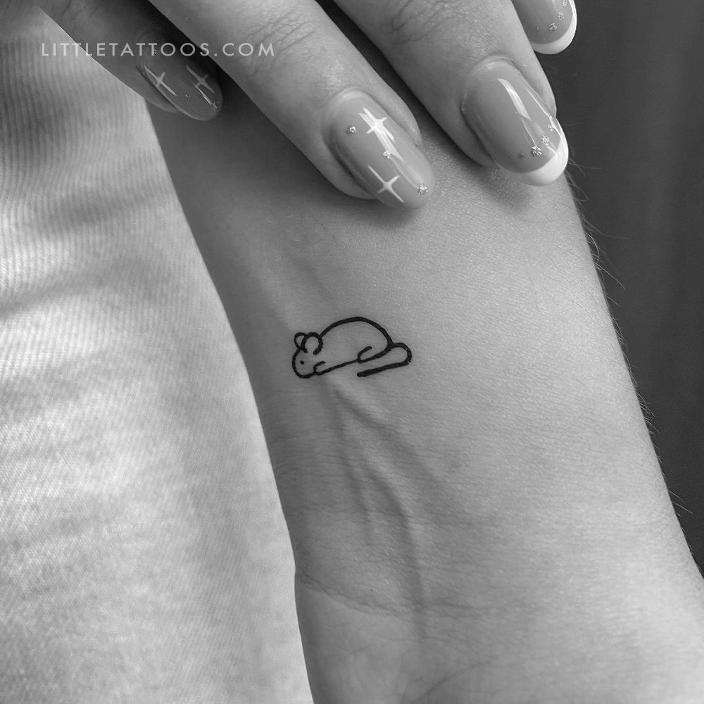 Mouse Temporary Tattoo - Set of 3