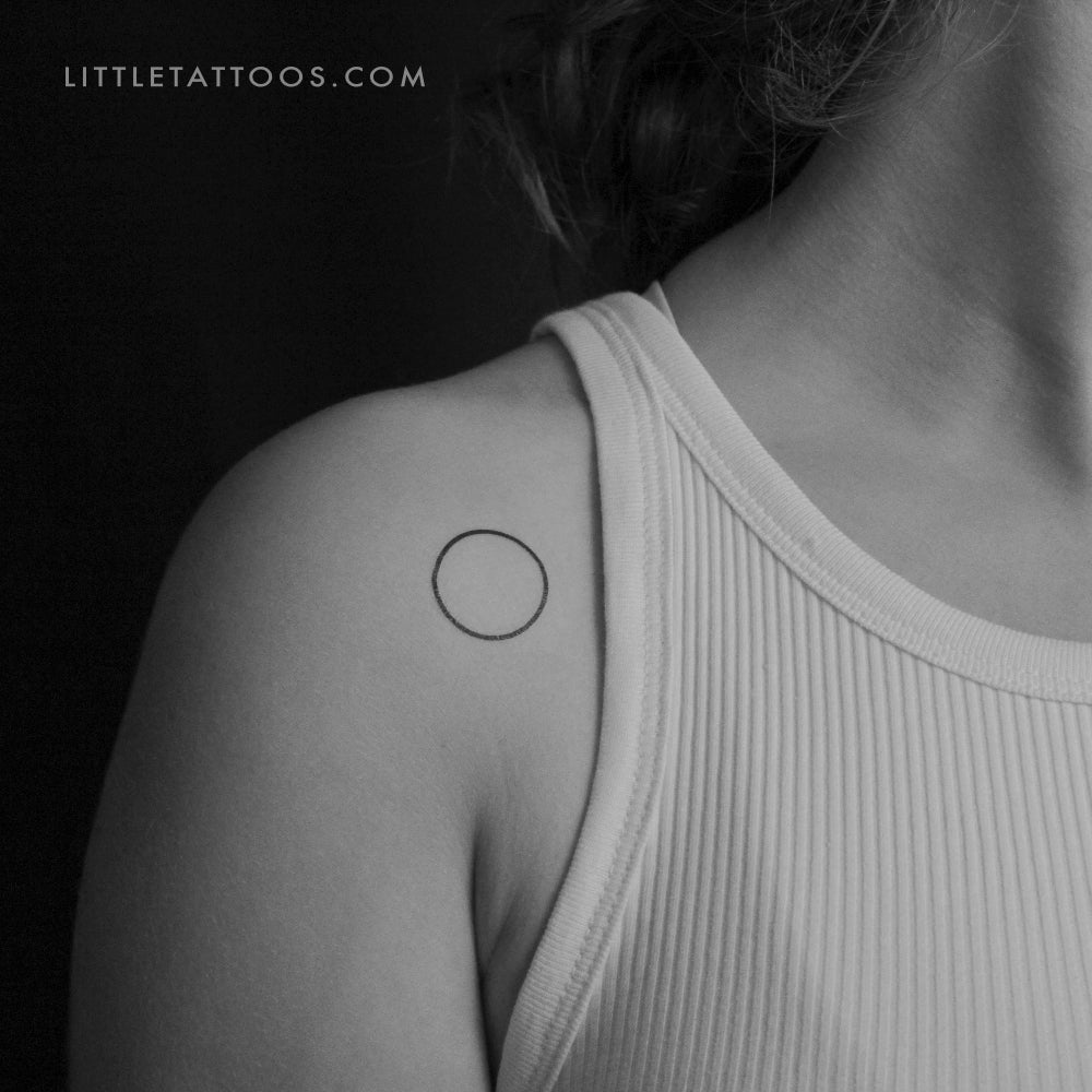 Circle Temporary Tattoo - Set of 3
