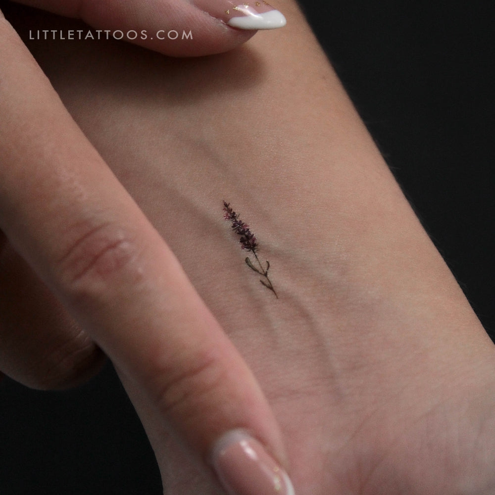 Lavender Temporary Tattoo by Lena - Set of 3