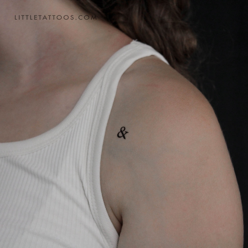 Tatuaje temporal de Ampersand - Juego de 3