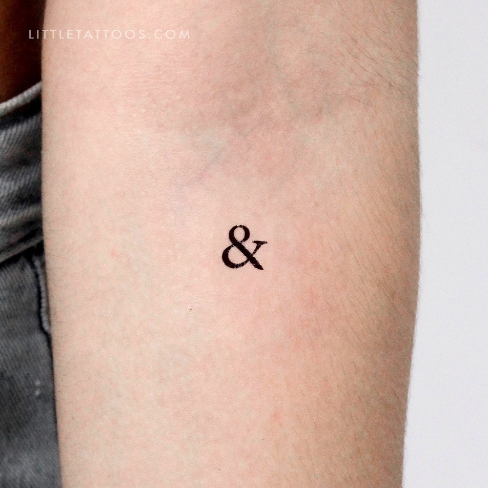 Tatuaje temporal de Ampersand - Juego de 3