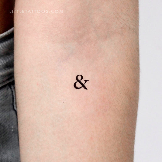 Tatuaje temporal de Ampersand - Juego de 3